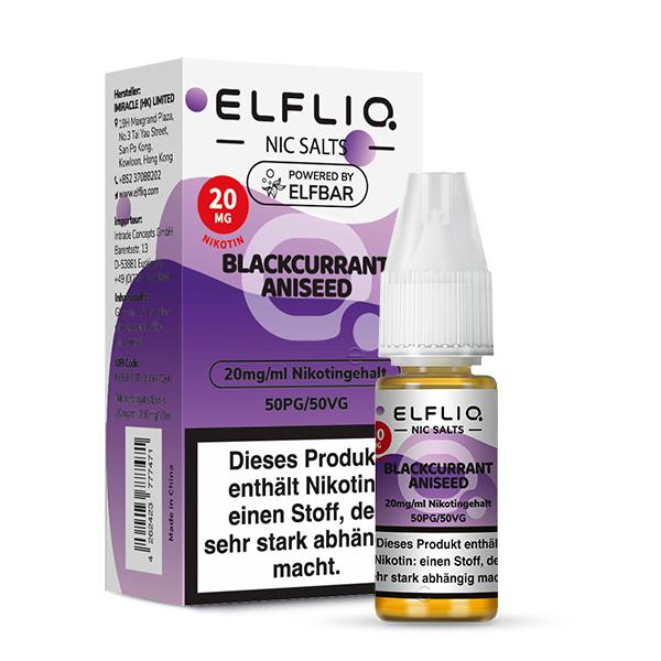 ELFLIQ Blackcurrant Aniseed 20mg 1 Packung 1 Stück