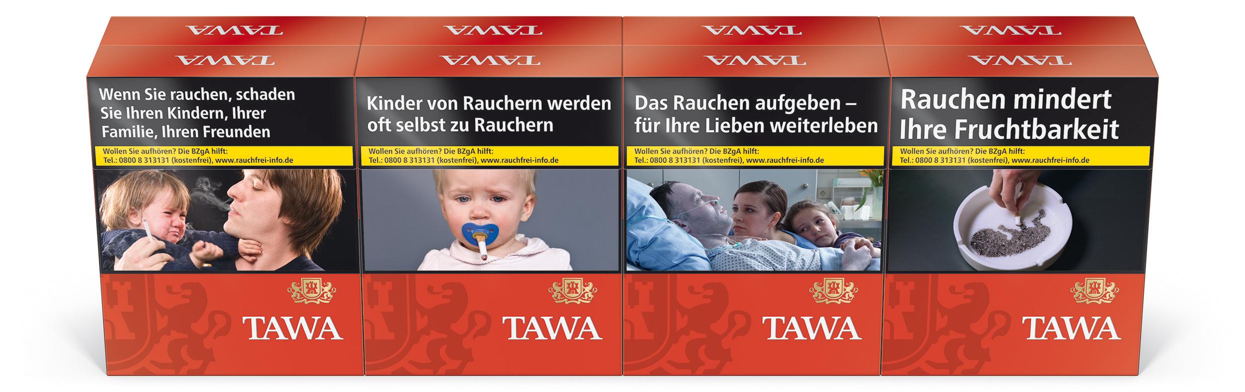 Tawa Red XL Zigaretten 1 Stange 8x23 Stück