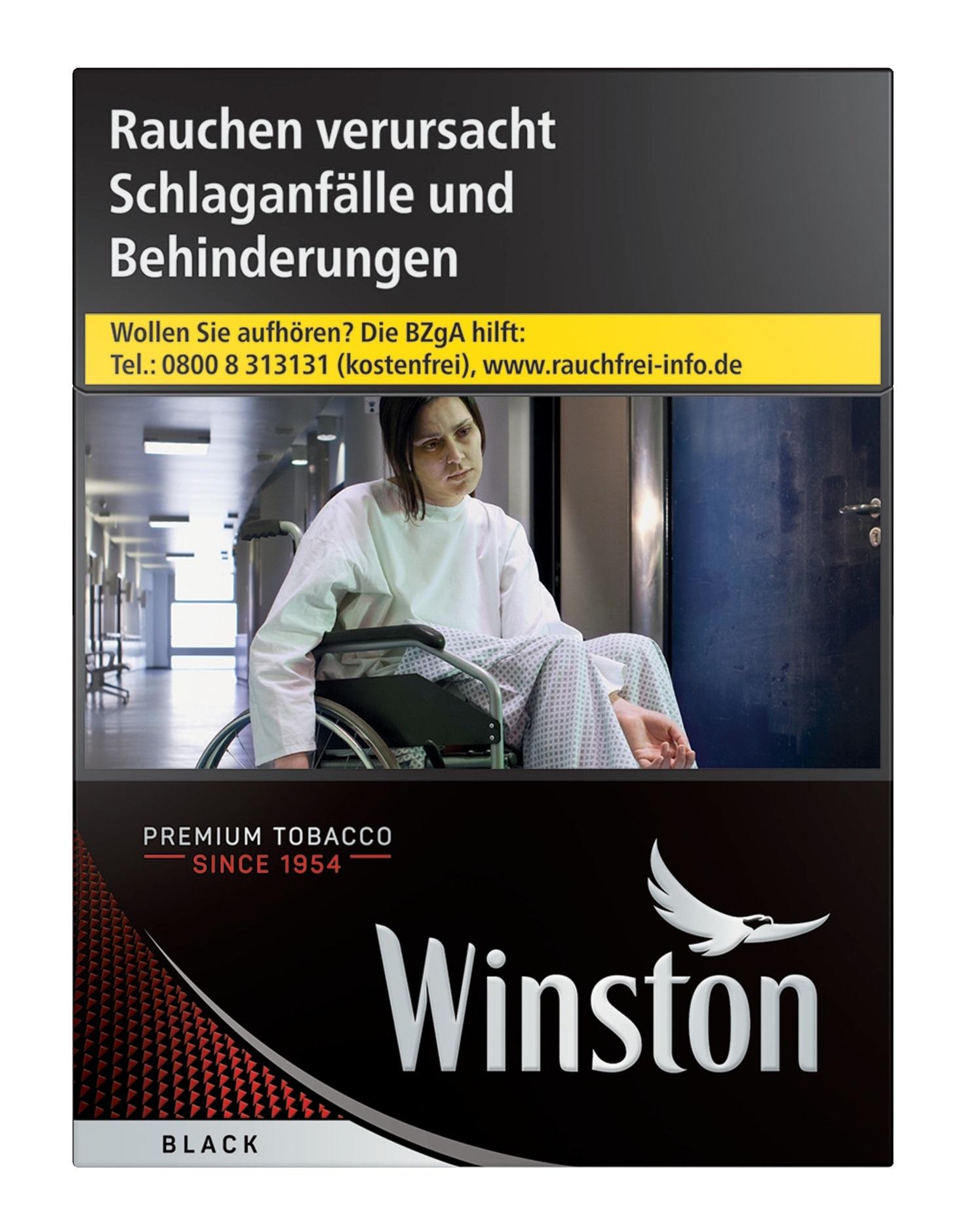 Winston Black Zigaretten XXL 1 Packung 24 Stück