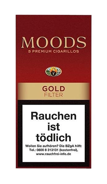 Dannemann Moods Gold Filter Zigarillos 1 Packung 5 Stück