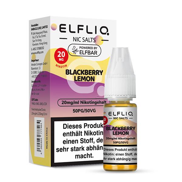 ELFLIQ Blackberry Lemon 20mg 1 Packung 1 Stück