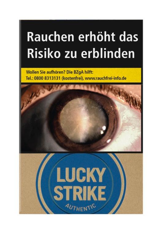 Lucky Strike Authentic Blue Zigaretten 1 Packung 20 Stück