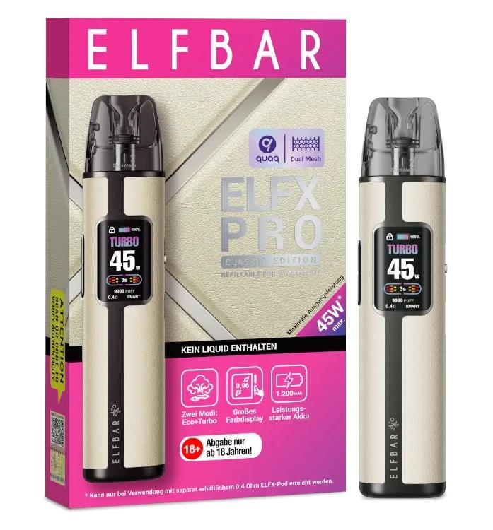 Elfbar Elfx Pro weiß 1 Packung 1 Stück