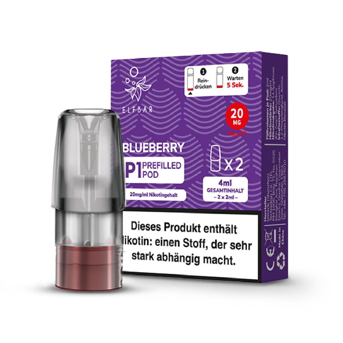 Elfbar Mate 500 Pod Blueberry 20mg/ml  1 Packung