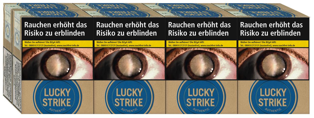 Lucky Strike Authentic Blue Super Zigaretten 1 Stange 8x28 Stück