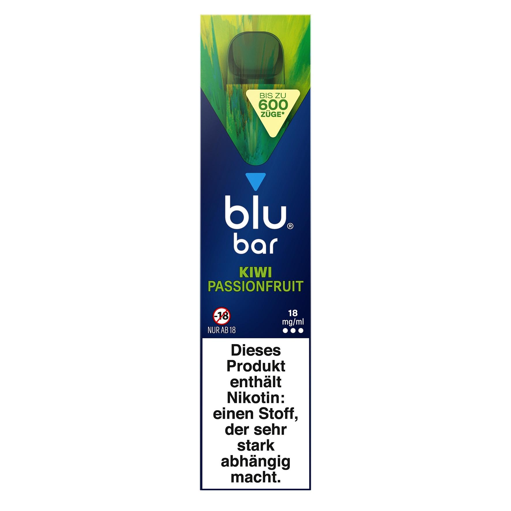 blu bar Kiwi Passionfruit 18mg 1 Packung