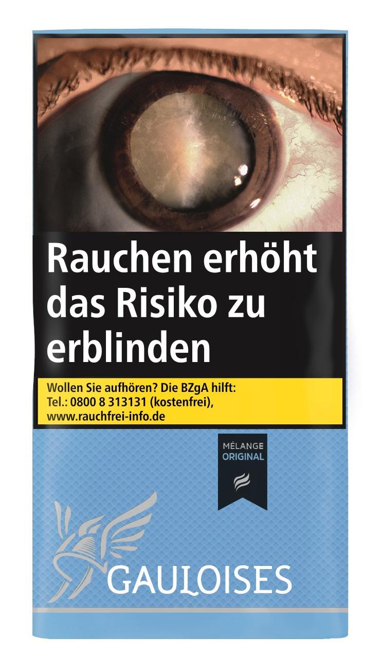 Gauloises Melange Original Zigarettentabak Feinschnitt von Gauloises, ohne Zusatzstoffe, im 6er Gebinde mit je 30g Pouches.