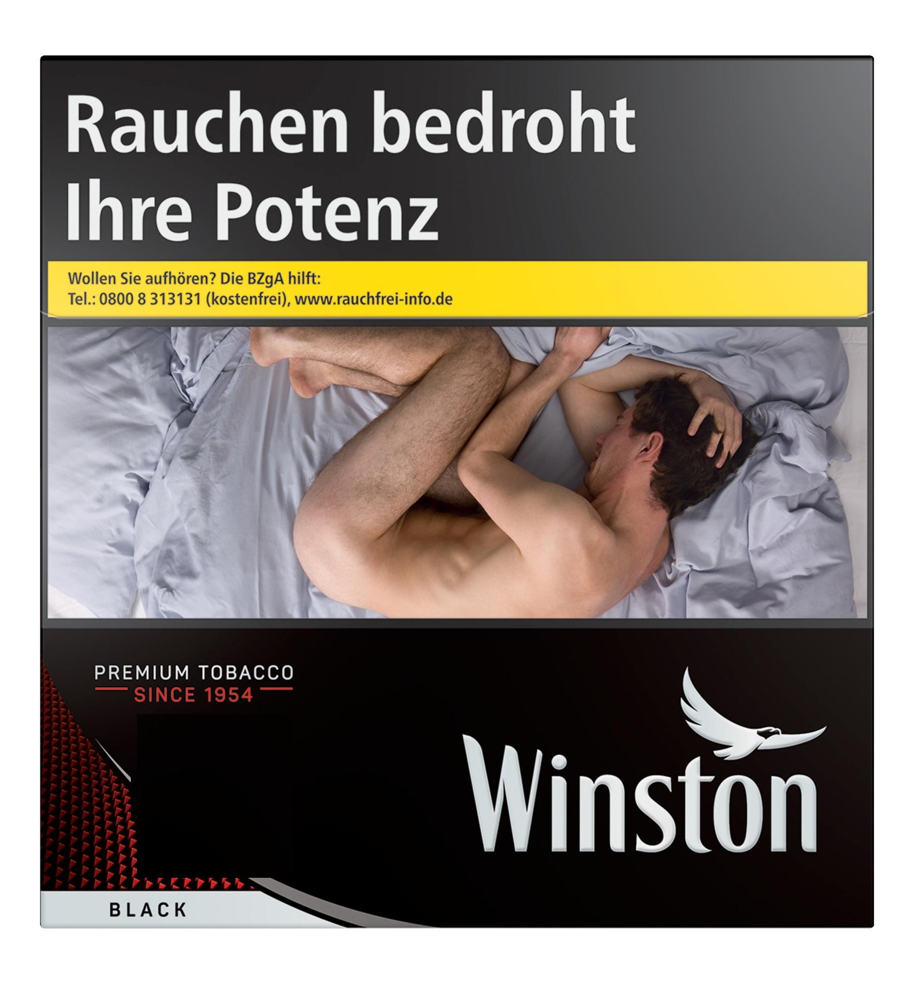 Winston Black Zigaretten 4XL 1 Packung 39 Stück