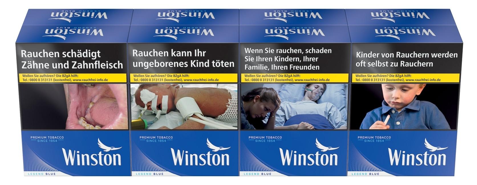 Winston Blue Zigaretten XXL 1 Stange 8x26 Stück
