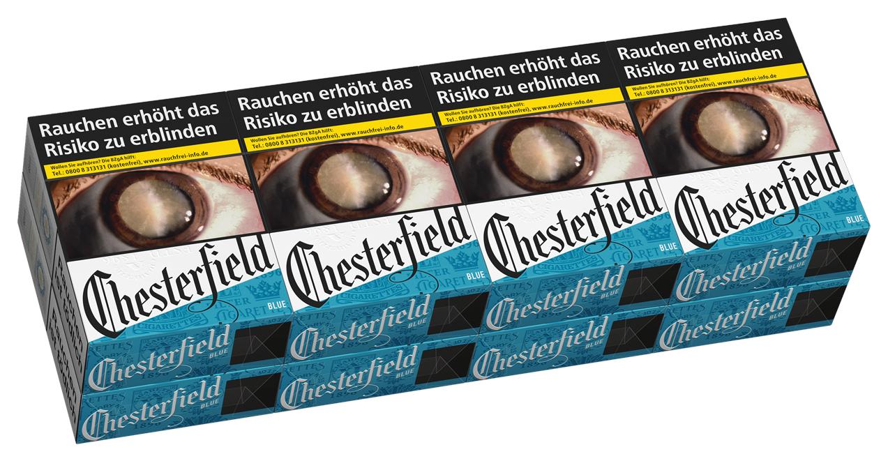 Chesterfield Blue XL Zigaretten 1 Stange 8x24 Stück