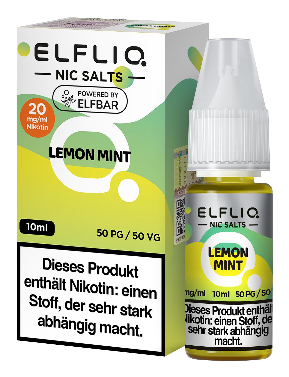 ELFLIQ Lemon Mint 20mg 1 Packung 1 Stück