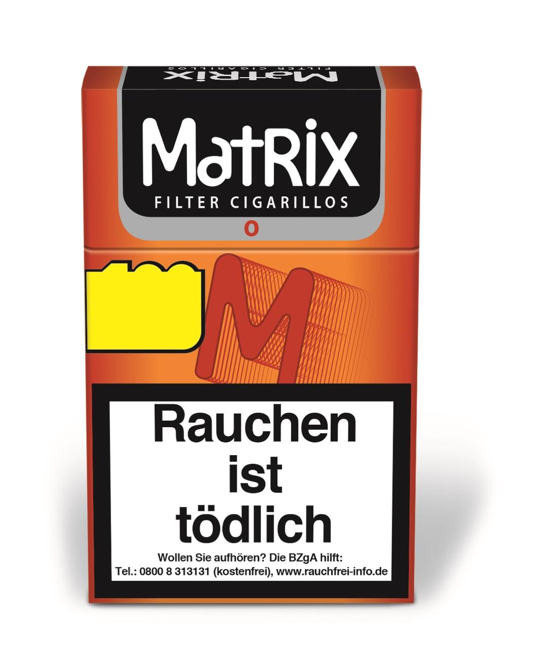 Matrix Filterzigarillos O 84mm (Orange) 1 Stange 10x17 Stück