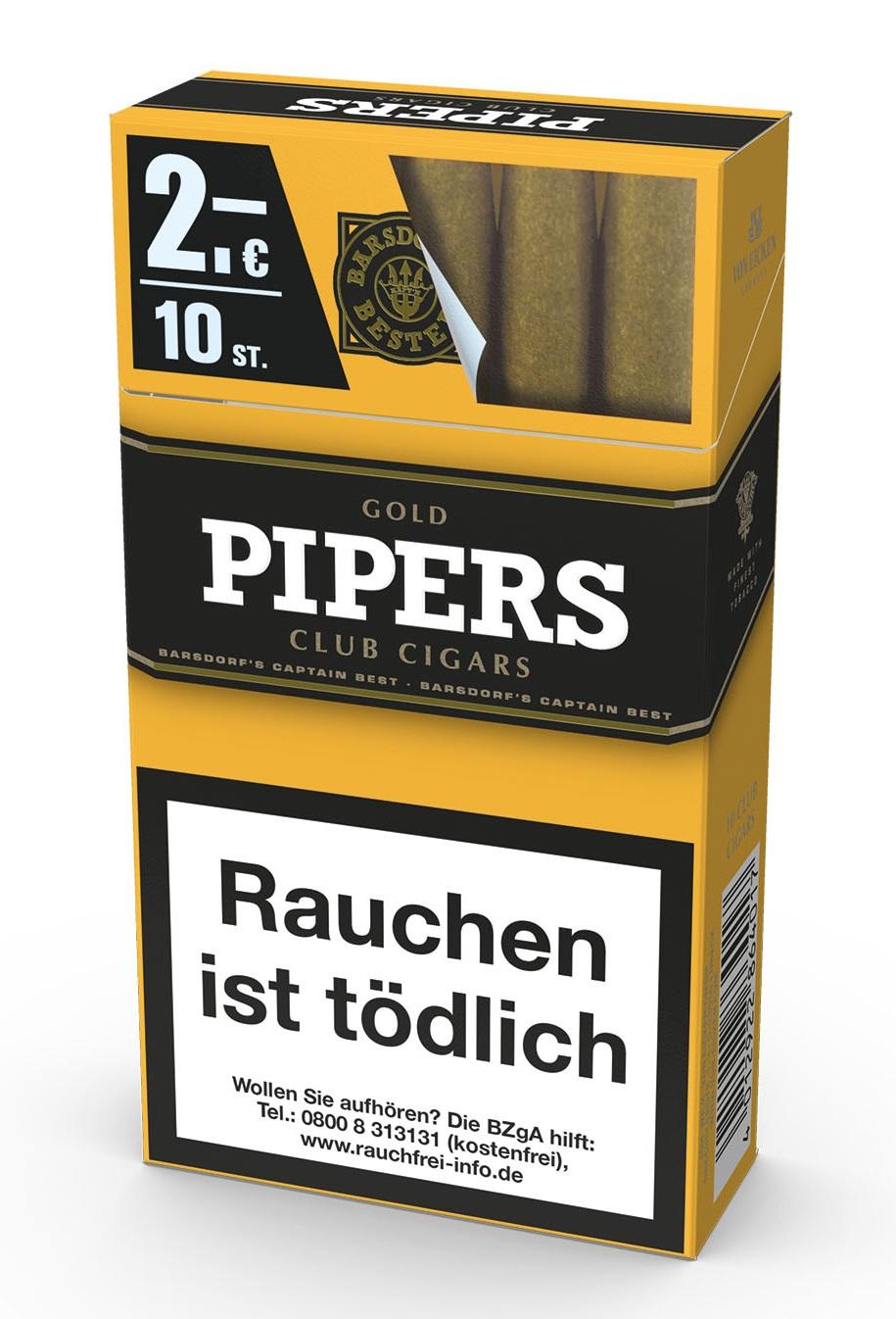 Pipers Zigarillos Little Cigars Gold (Vanilla) 1 Stange