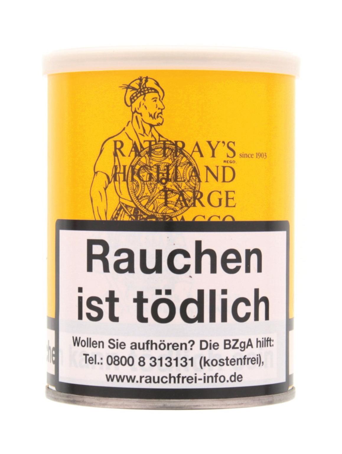 Rattrays Highland Targe Pfeifentabak 1 Dose 100 Gramm
