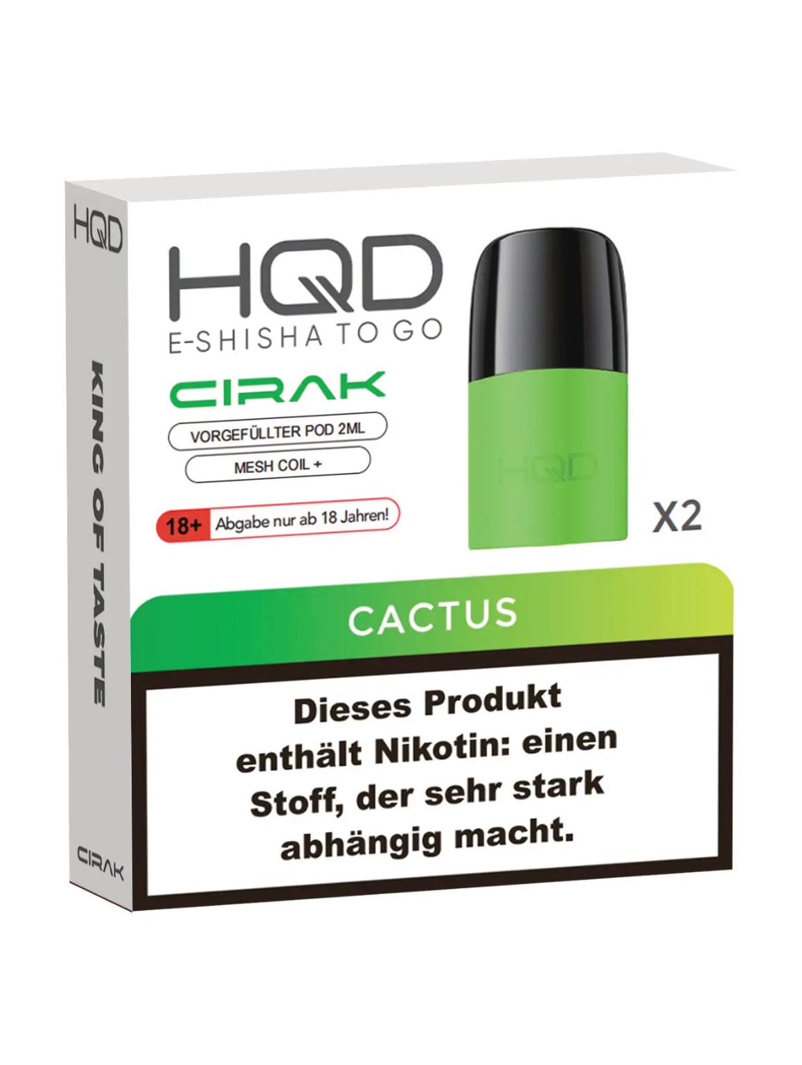 HQD Cirak Pod - Cactus 18mg/ml 1 Packung