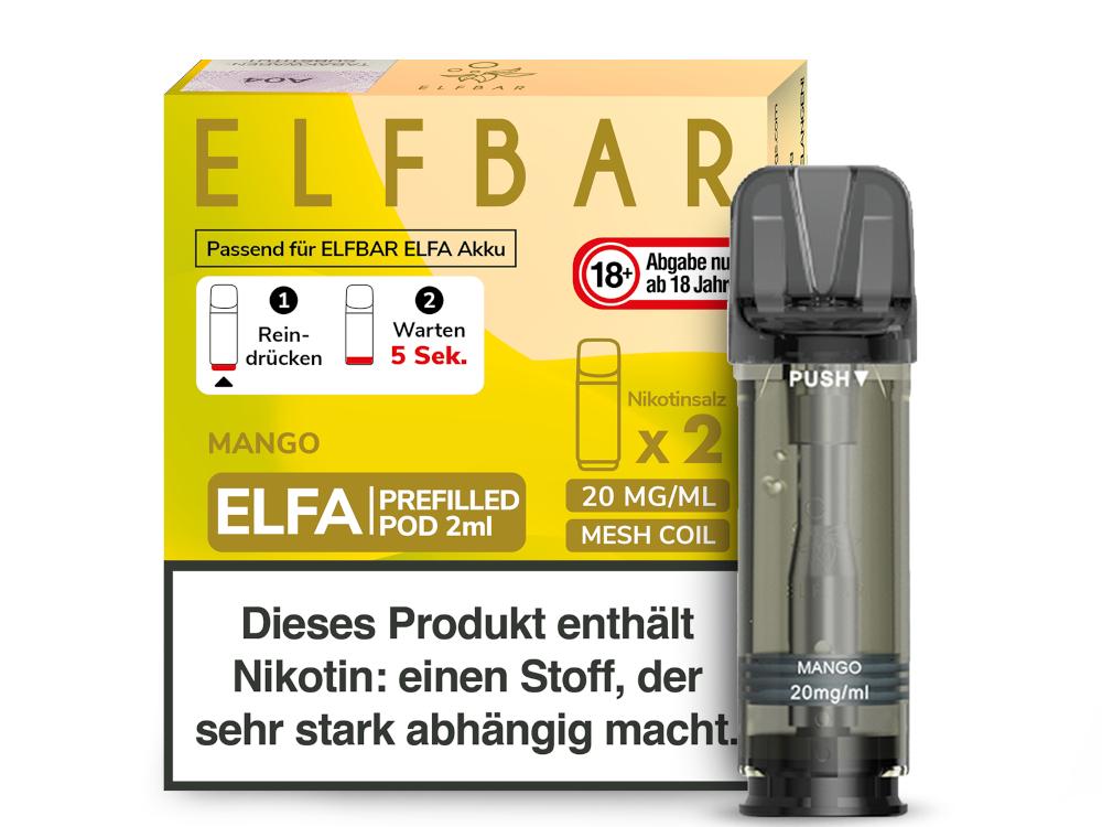 Elfbar ELFA Pod Mango 20mg/ml 1 Packung 2 Stück