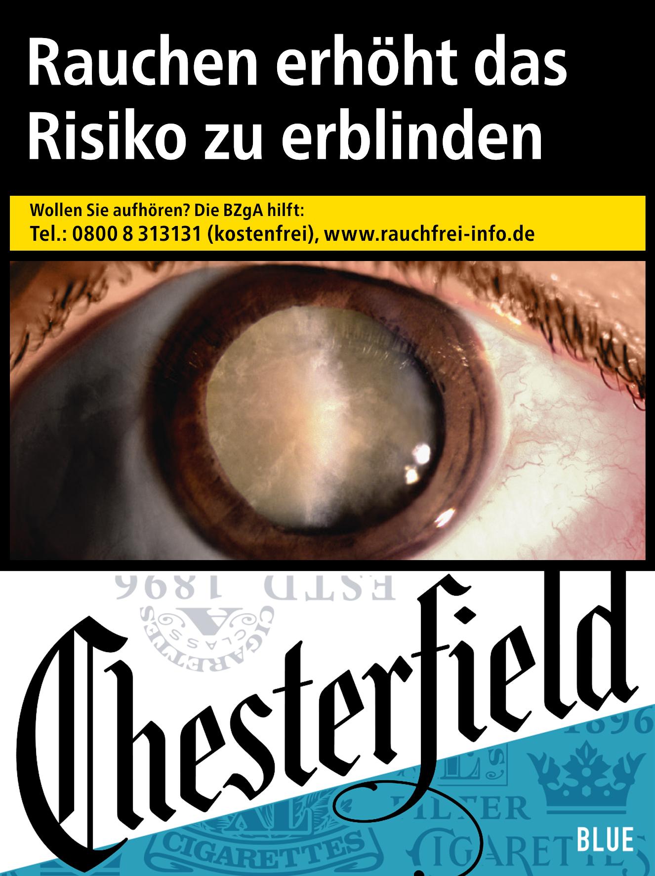Chesterfield Blue XXL Zigaretten 1 Packung