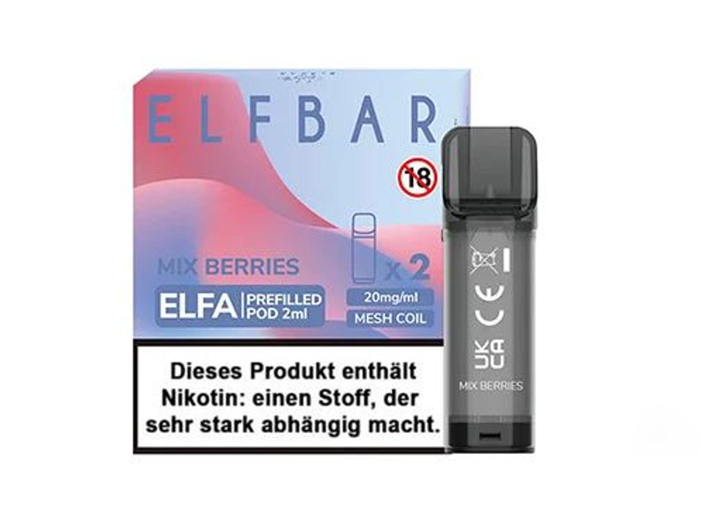 Elfbar ELFA Pod Mix Berries 20mg/ml 1 Packung 2 Stück