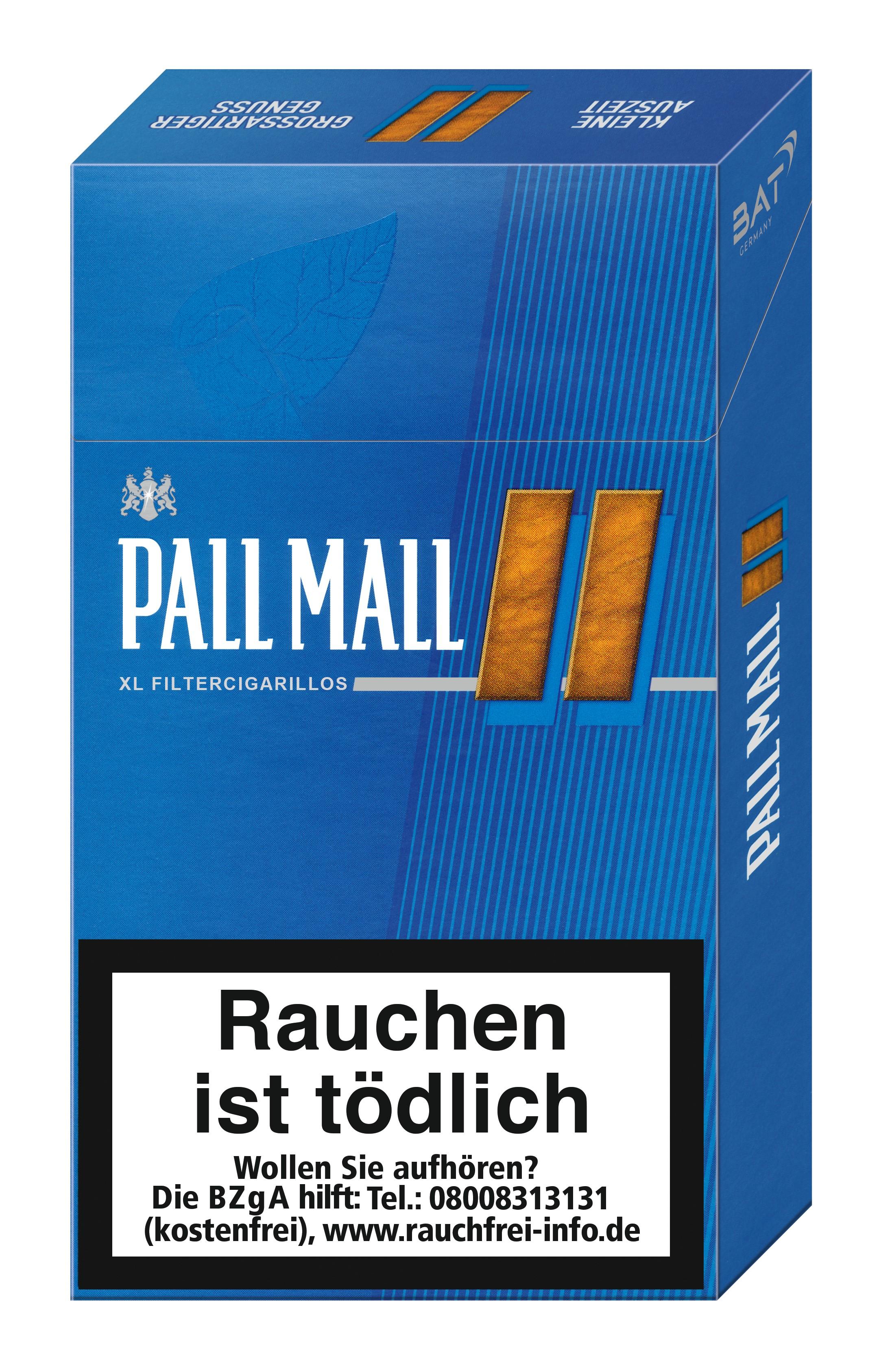 Pall Mall Filterzigarillos Blue XL 1 Packung 17 Stück