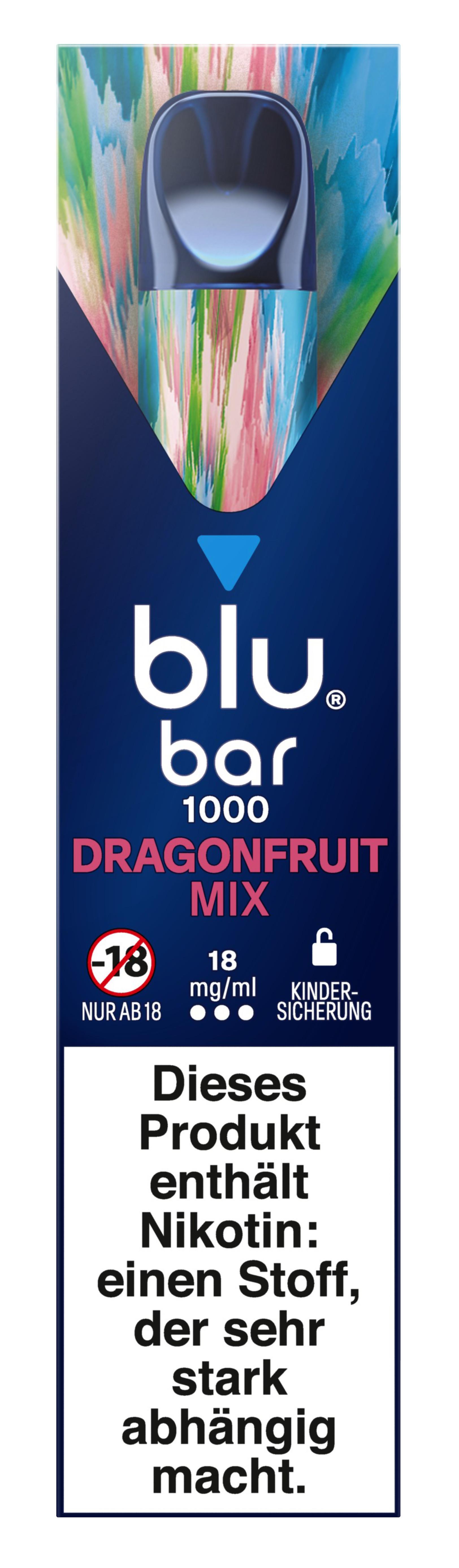 Blu Bar Dragonfruit Mix 18mg 1 Packung 1 Stück