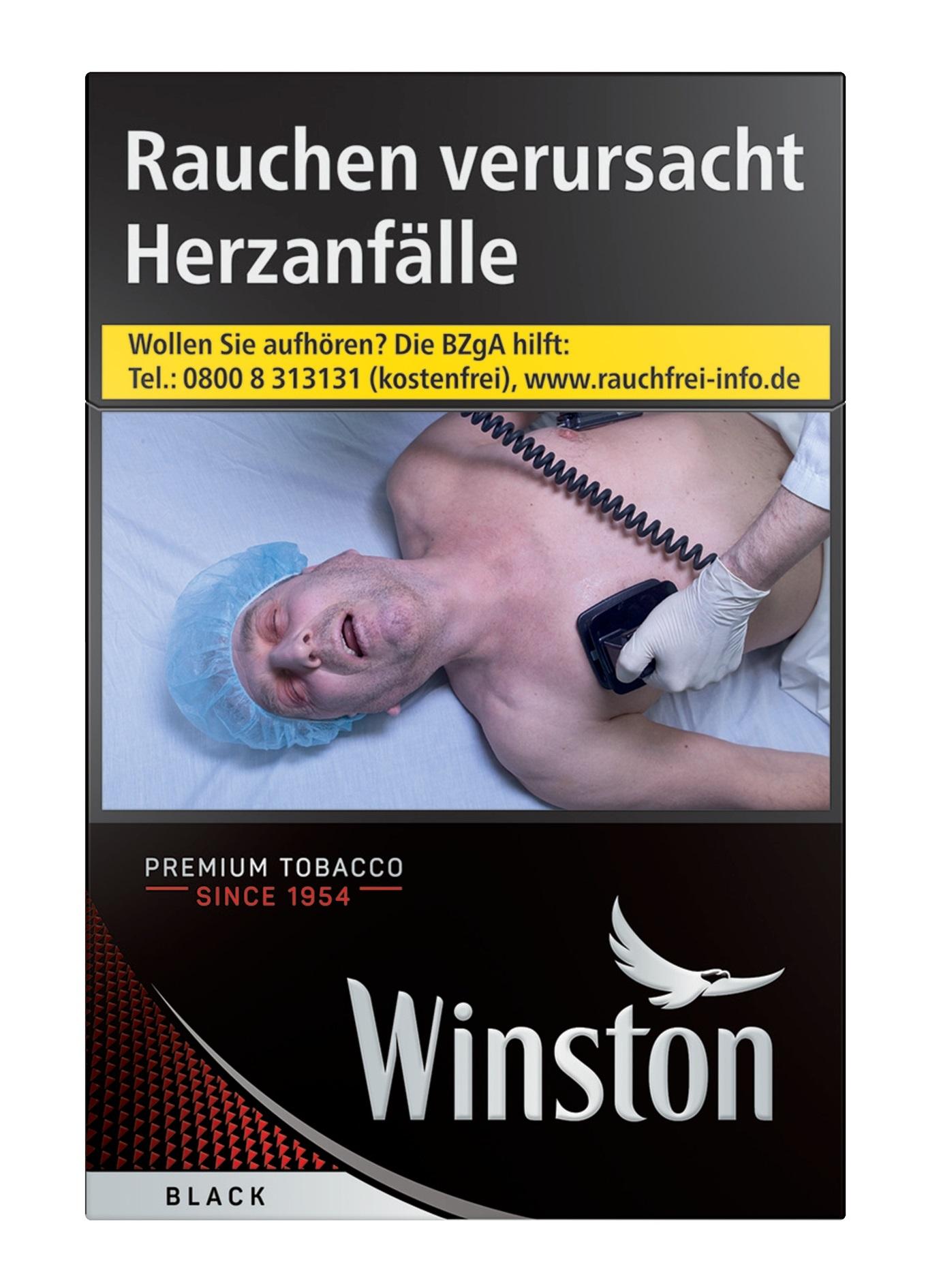 Winston Black Zigaretten L 1 Packung