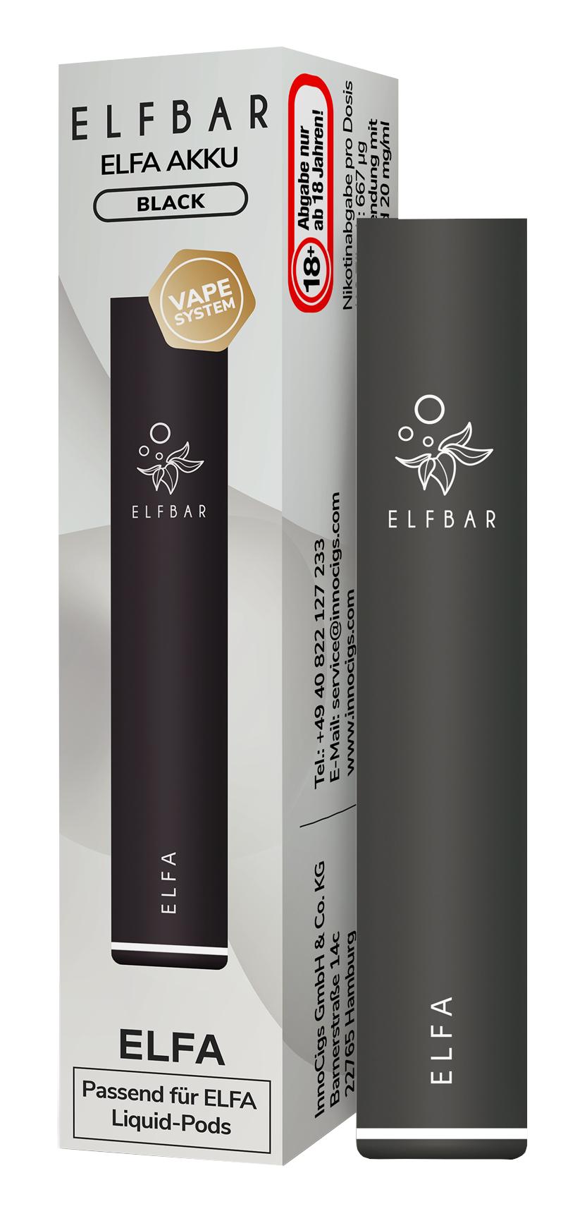 Elfbar ELFA Pod-Kit Schwarz 1 Packung 1 Stück