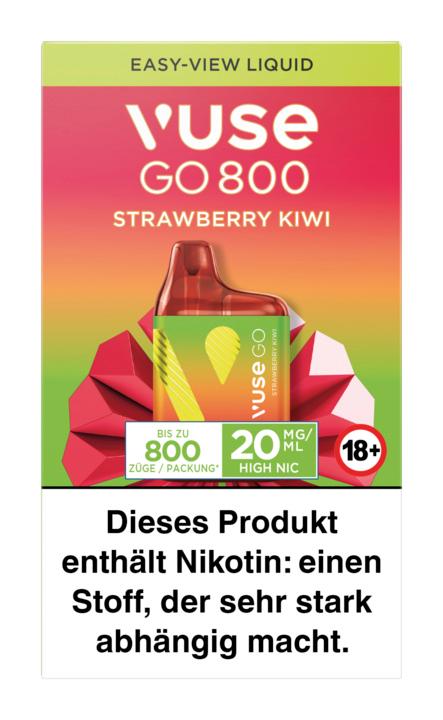 Vuse Go 800 (Box) Strawberry Kiwi 1 Packung 1 Stück