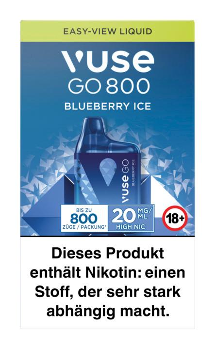 Vuse Go 800 (Box) Blueberry Ice 1 Packung 1 Stück