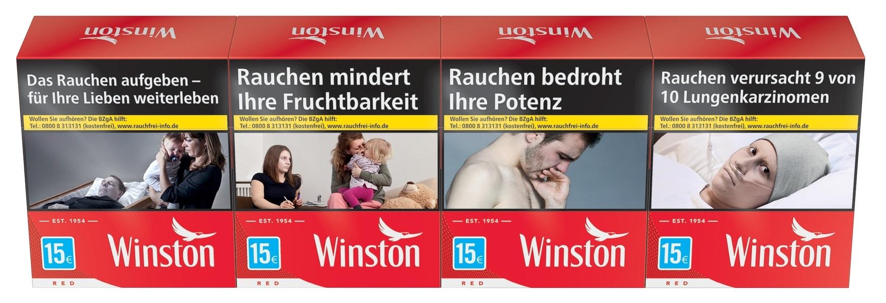 Winston Red Zigaretten 5XL 1 Stange 4x41 Stück