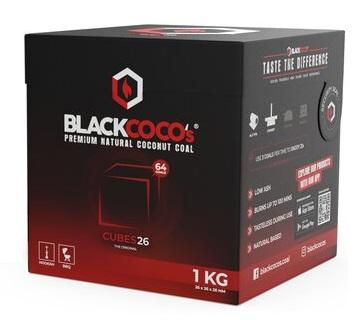 Black Cocos Shisha Kohle  1 Packung 1 Stück
