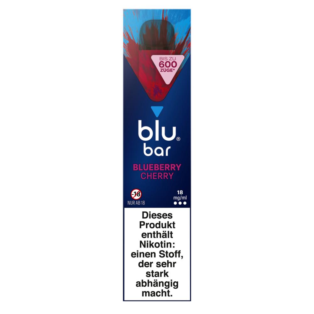 blu bar Blueberry Cherry 18mg 1 Packung 1 Stück