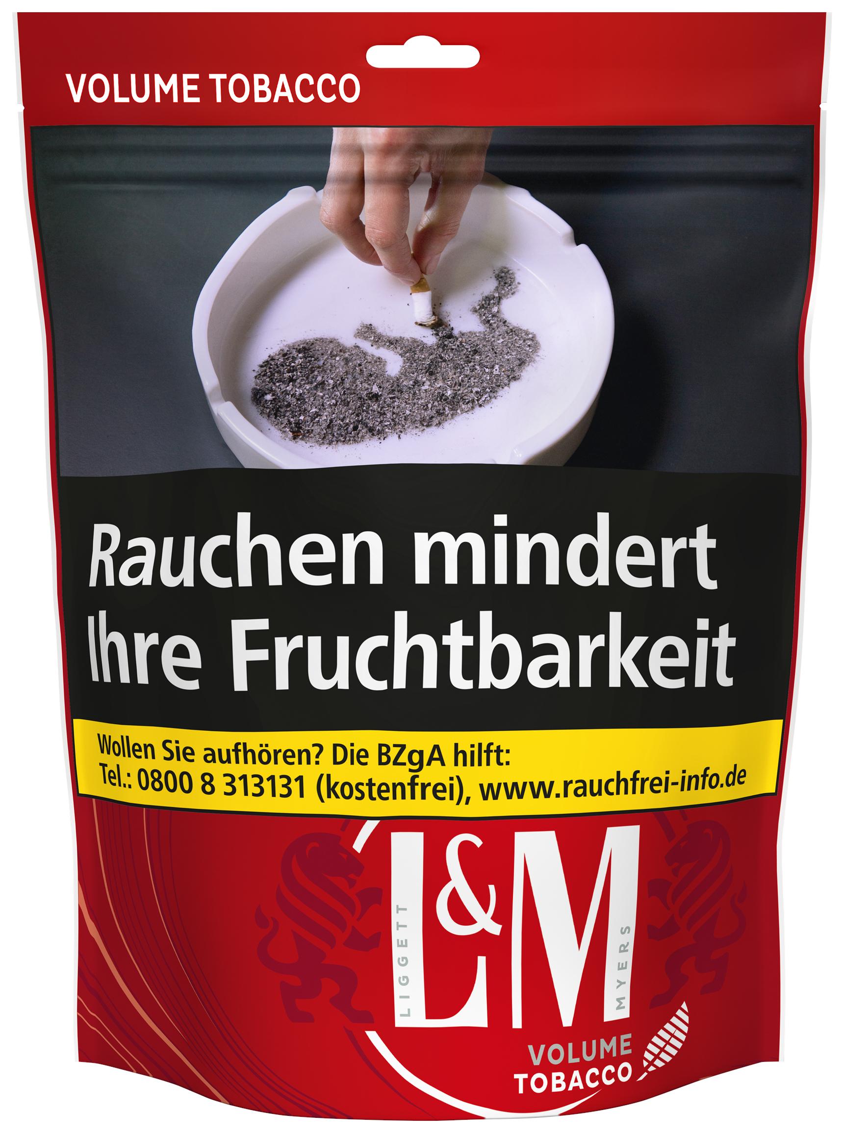 L&M Red Volumentabak Giga 1 Beutel 90 Gramm