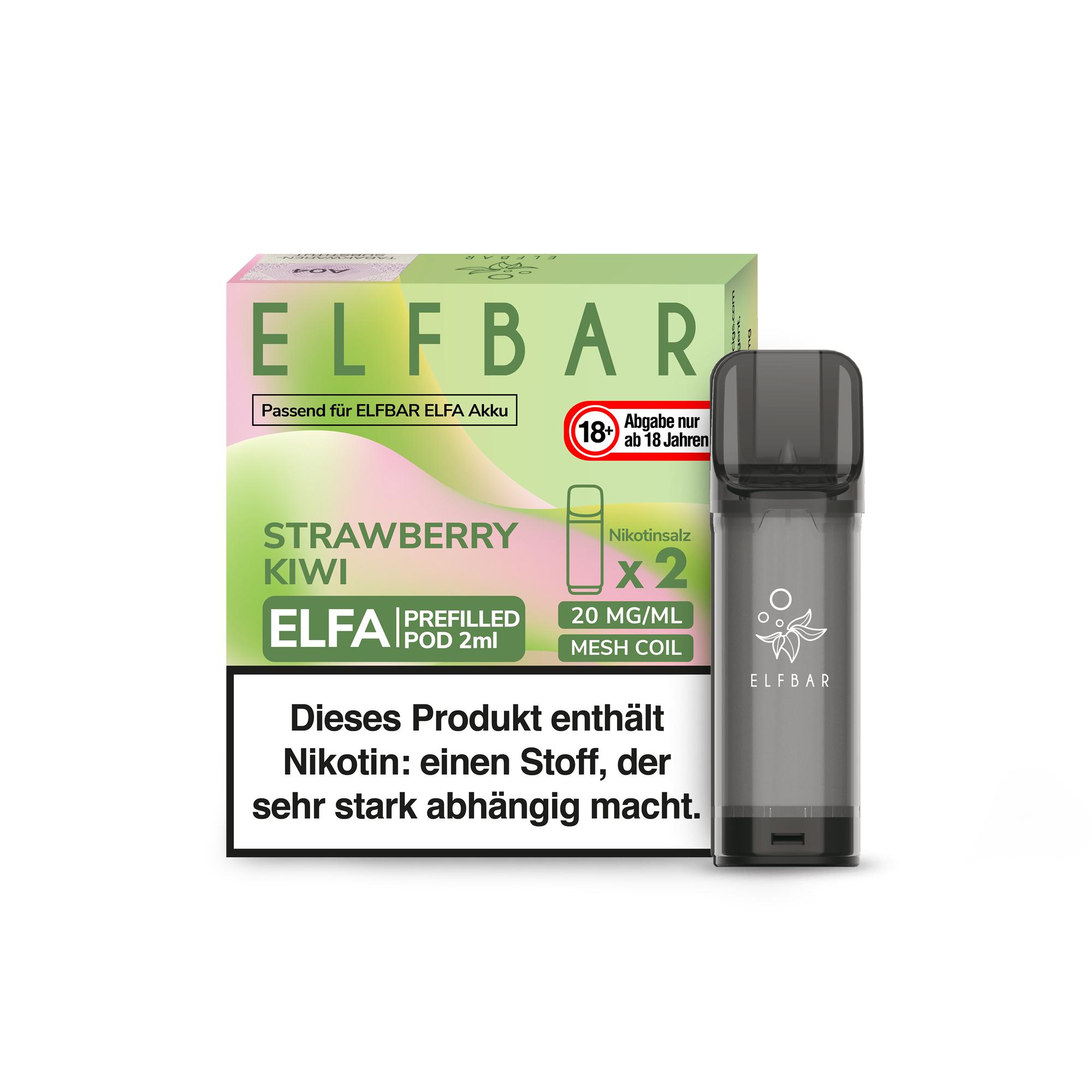 Elfbar ELFA Pod Strawberry Kiwi 20mg/ml 1 Packung 2 Stück