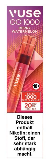 Vuse GO 1000 Berry Watermelon 1 Packung 1 Stück
