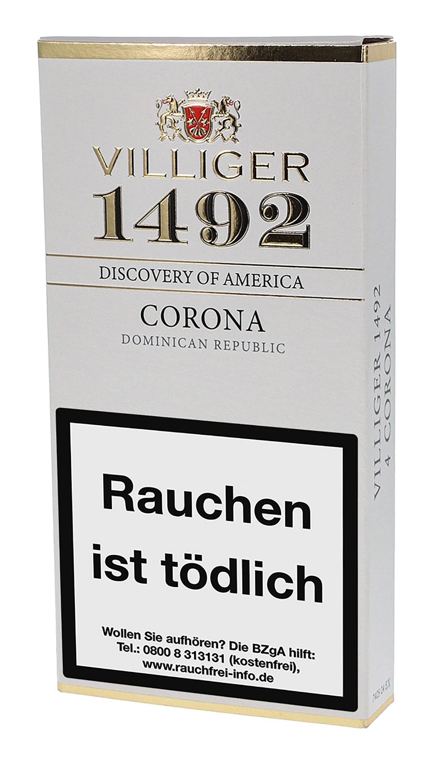 Villiger Zigarren 1492 Corona 1 Packung 20 Stück