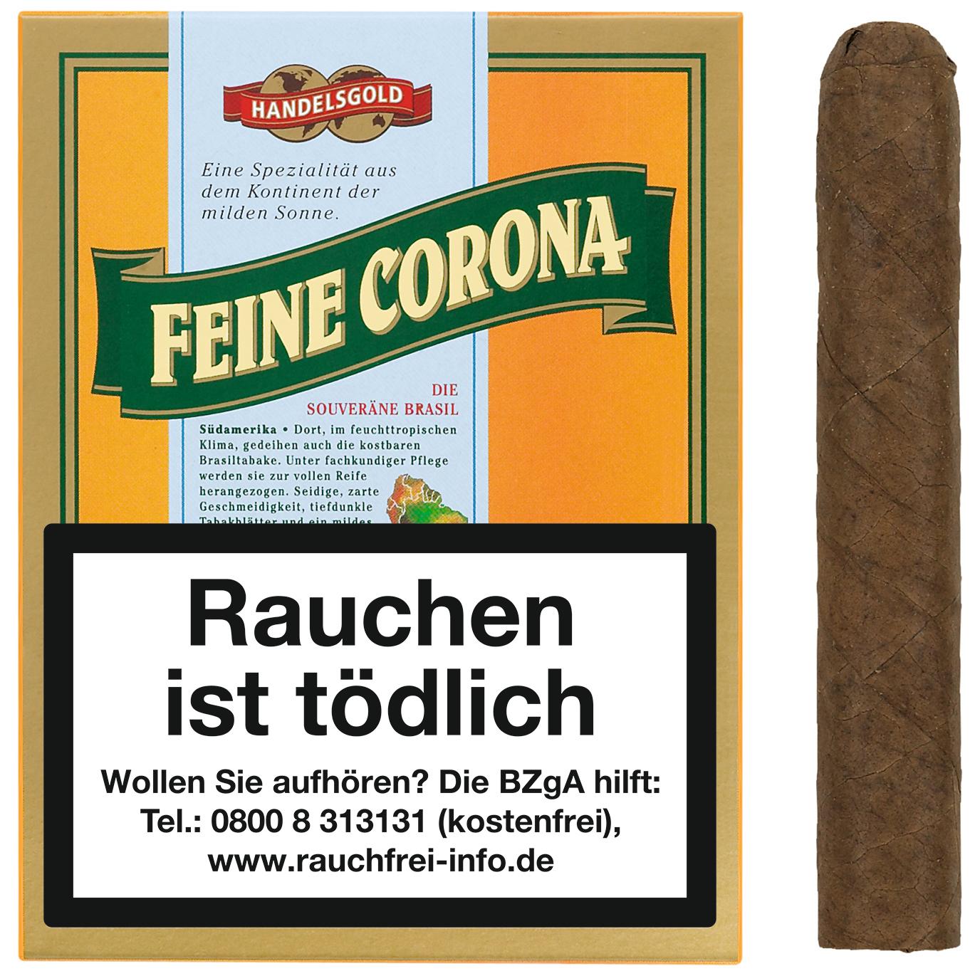 Handelsgold Feine Corona Zigarren 354 Brasil 1 Packung