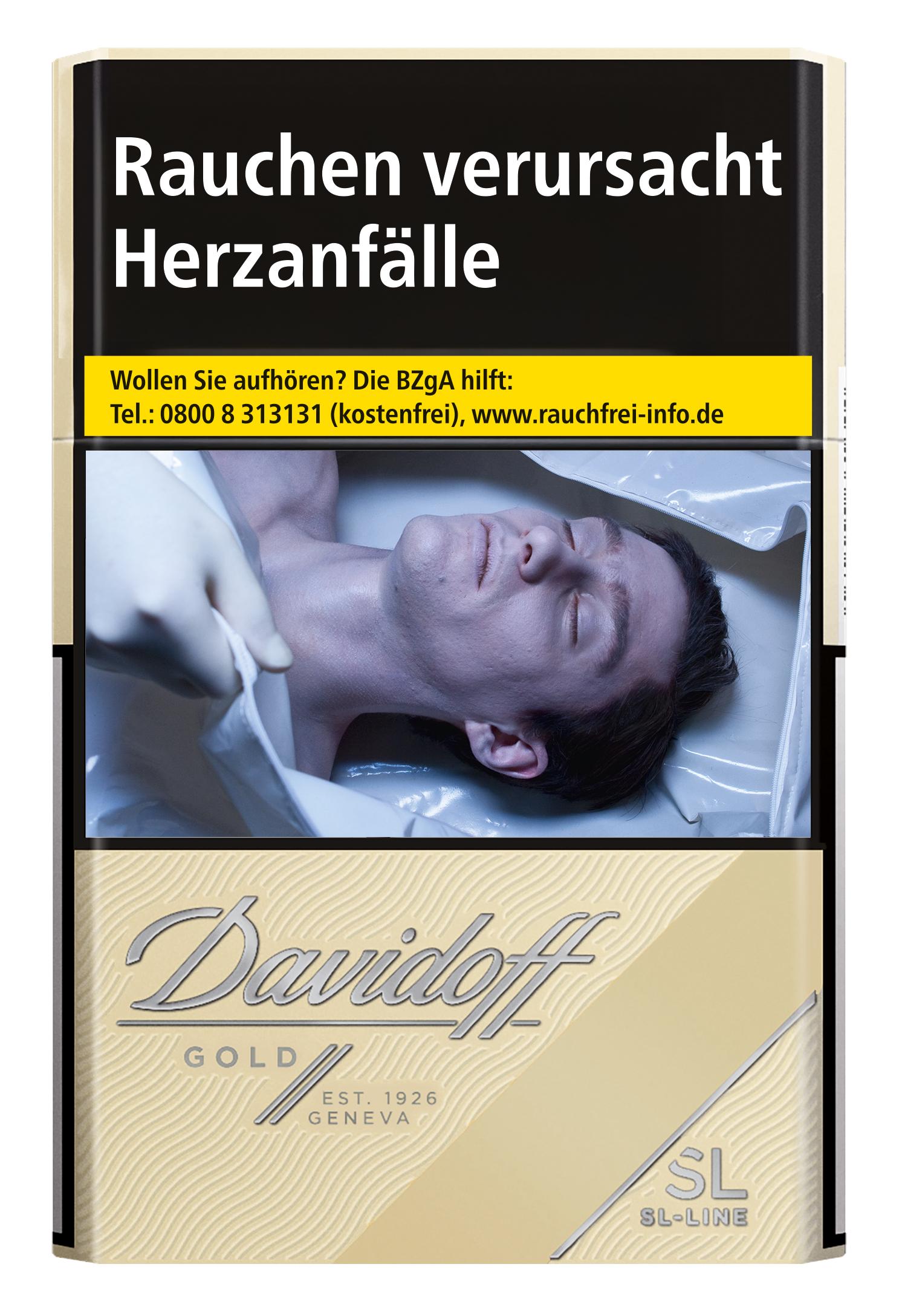 Davidoff Gold Slim Zigaretten 1 Packung 20 Stück