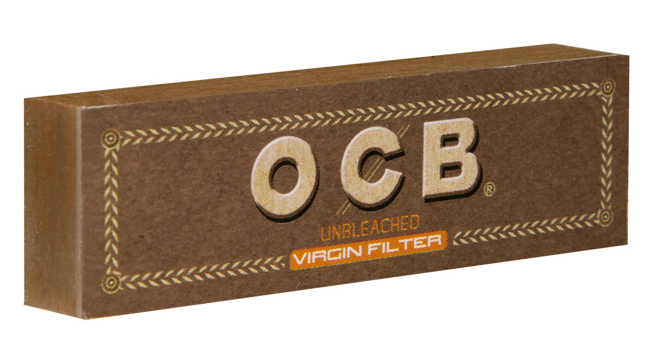 OCB Unbleached Filter Tips 1 Packung 50 Stück