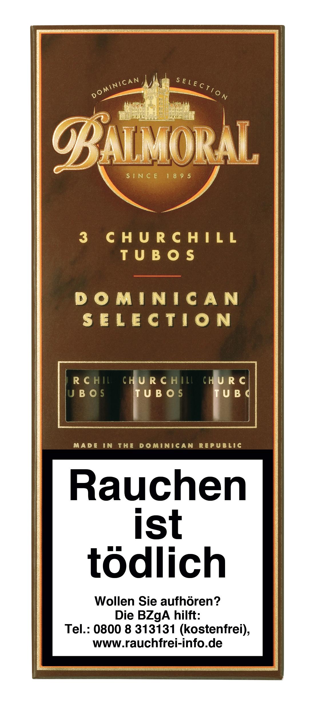 Balmoral Zigarren Churchill Tubos 1 Packung