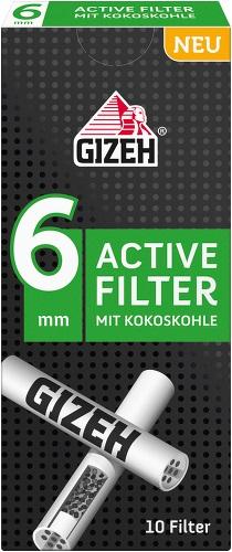 Gizeh Black Active Filter 6 mm 1 Packung 10 Stück