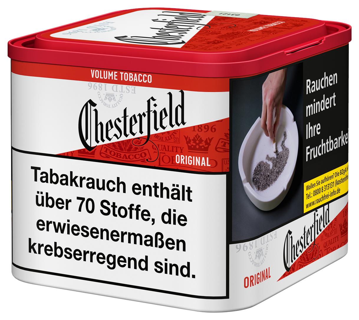 Chesterfield Red Volumentabak M 1 Dose 38 Gramm
