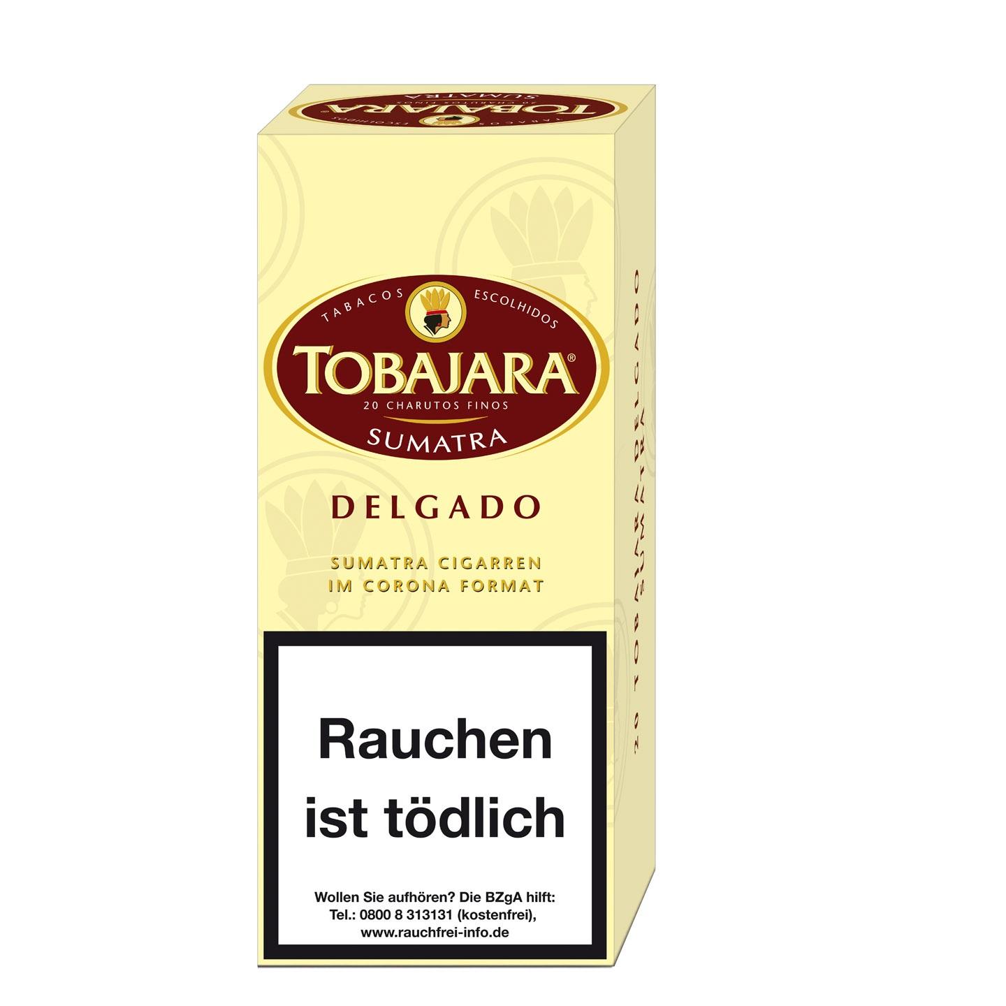 Tobajara Zigarren Delgado Sumatra 1 Packung