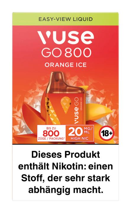 Vuse Go 800 (Box) Orange Ice 1 Packung 1 Stück