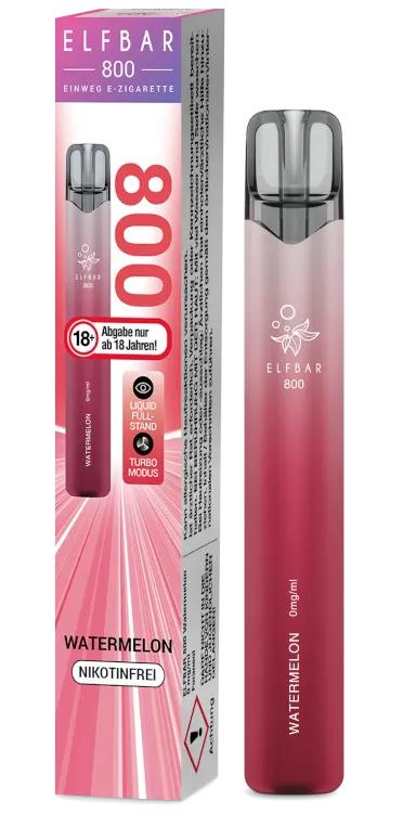 ELF Bar 800 Watermelon 0mg 1 Packung 1 Stück