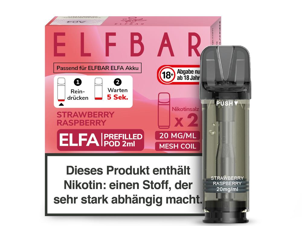 Elfbar ELFA Pod Strawberry Raspberry 20mg/ml 1 Packung 2 Stück