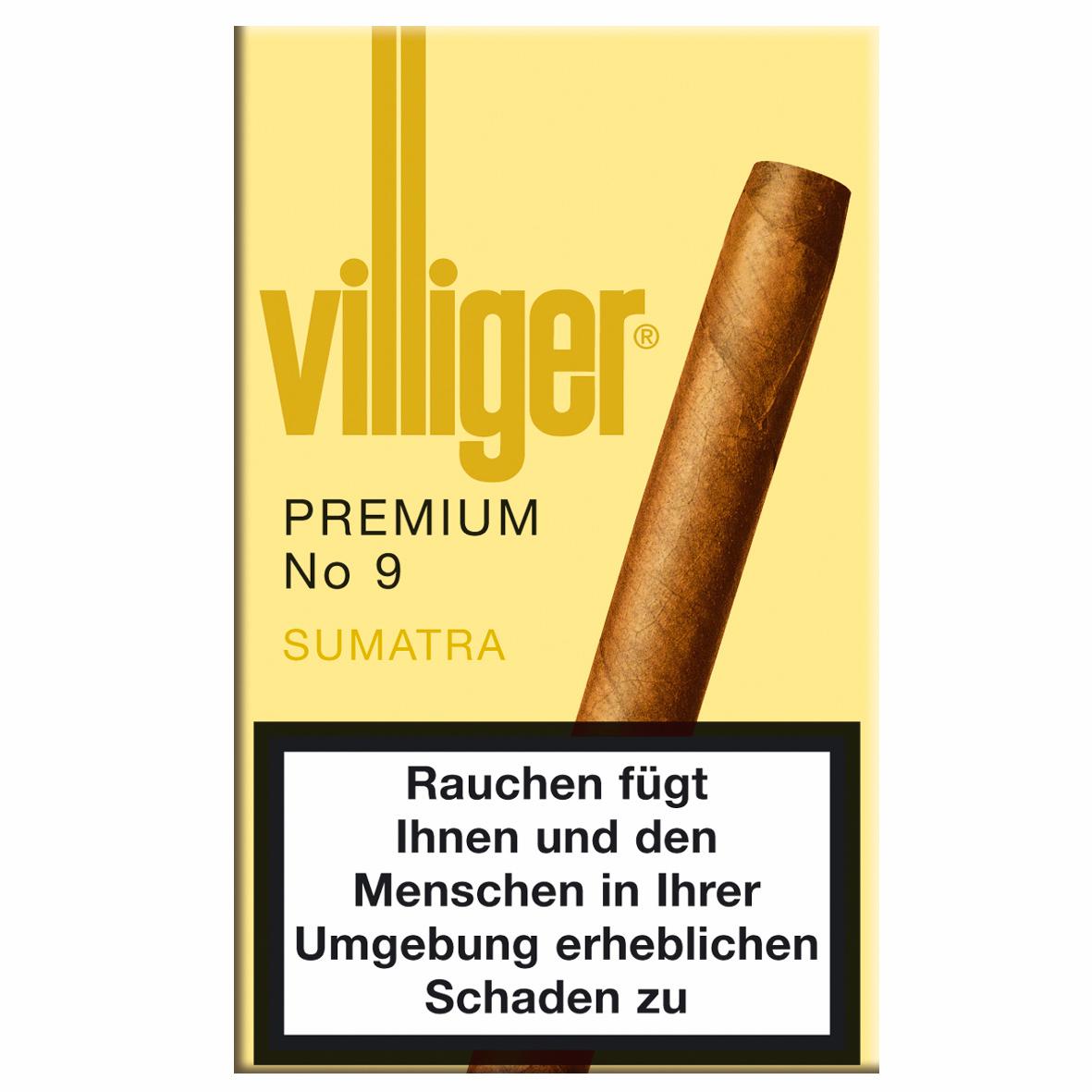 Villiger Zigarillos Premium No. 9 Sumatra 1 Packung 10 Stück