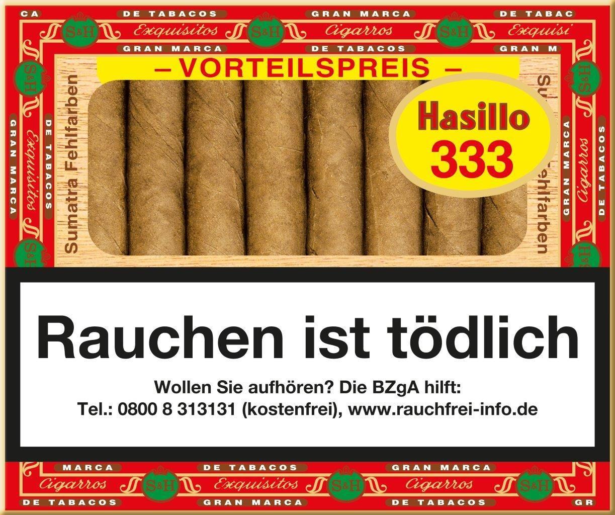 Hasillo Fehlfarben 333 Sumatra Zigarren 1 Packung