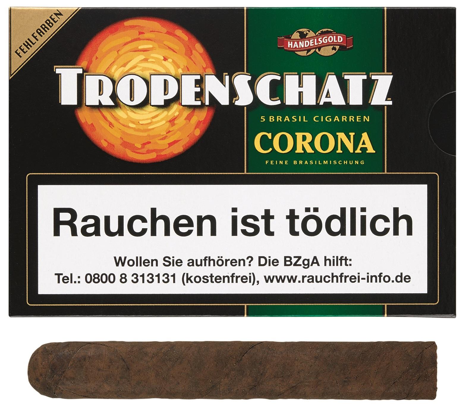 Tropenschatz Zigarren Fehlfarben 824 Brasil 1 Packung