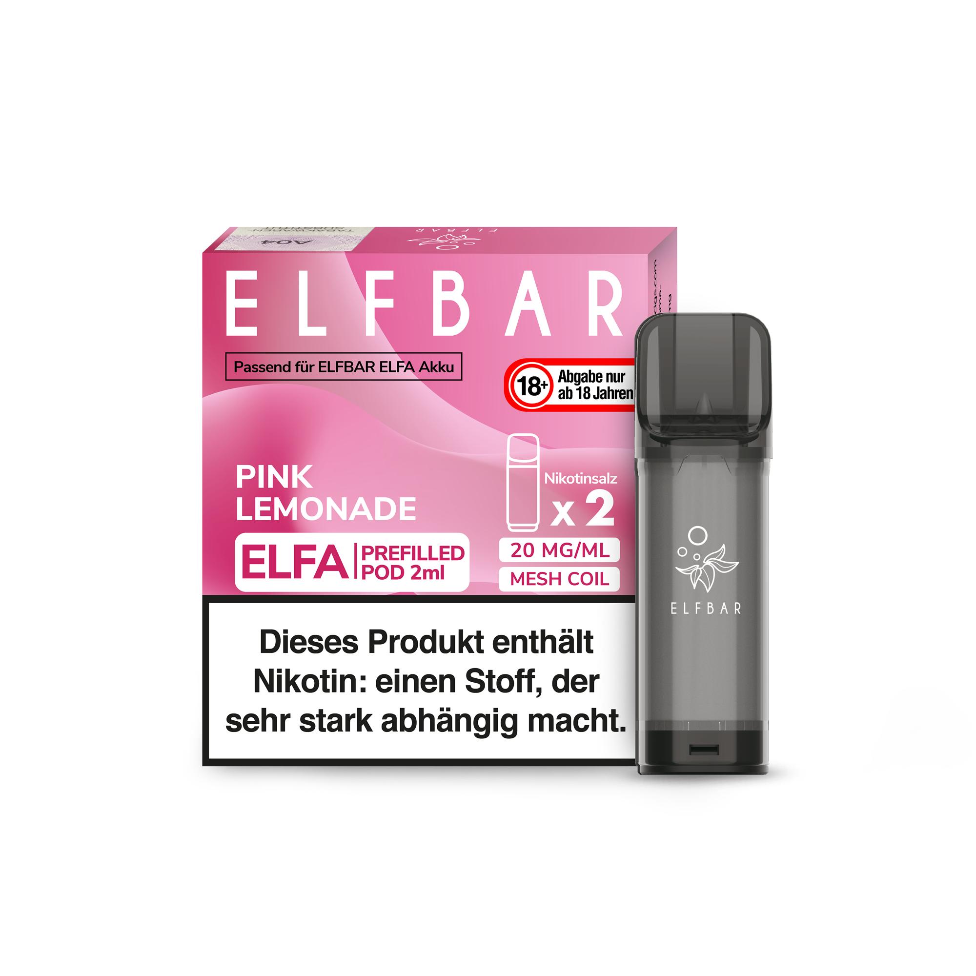 Elfbar ELFA Pod Pink Lemonade 20mg/ml 1 Packung 2 Stück