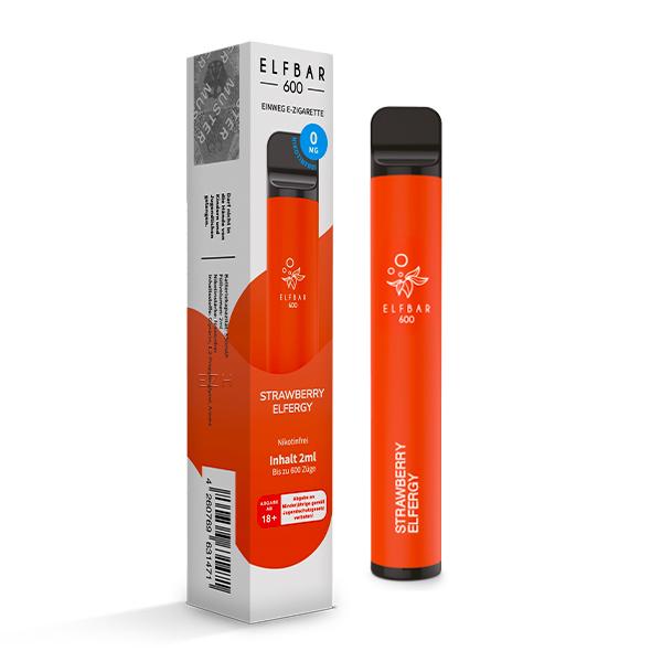 Elfbar 600 Strawberry Elfergy nikotinfrei 1 Packung